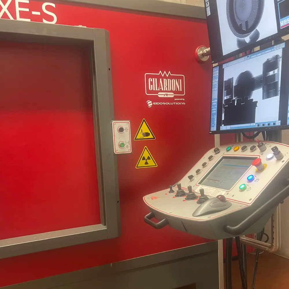Evoluzione tecnologica Metalfusioni: cabina Gilardoni XE-S per tomografia industriale e controllo qualità raggi X