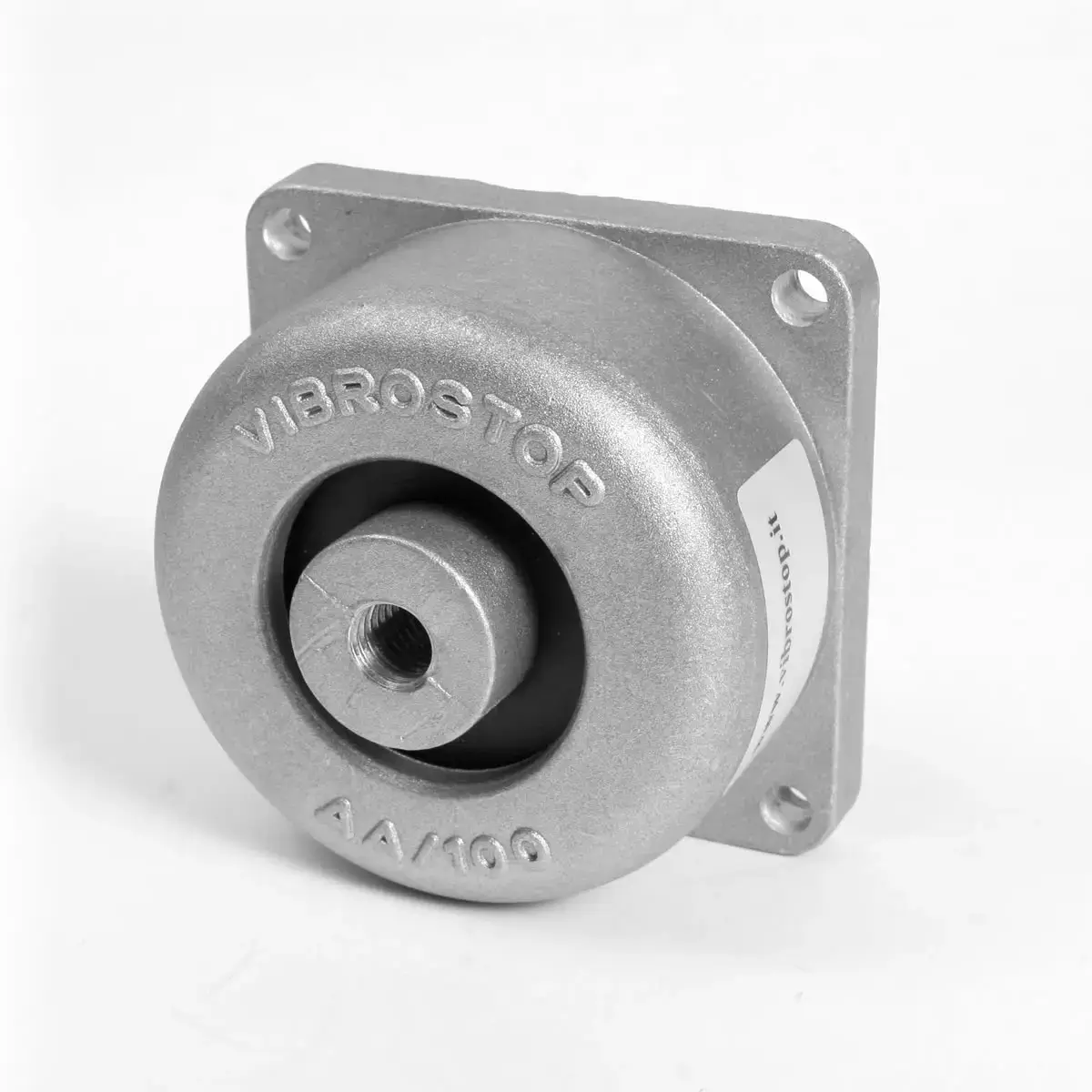 Supporto antivibrante a campana in alluminio pressofuso per l'isolamento di macchinari industriali