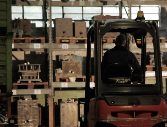 Magazzino stampi per pressofusione alluminio e zama: gestione e stoccaggio presso Metalfusioni