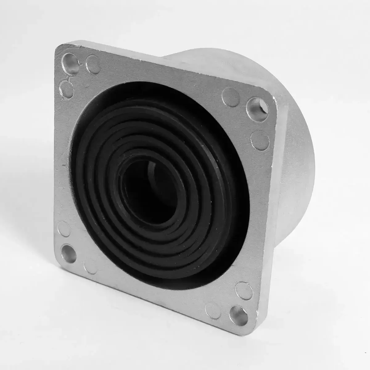 Piedino antivibrante industriale in alluminio pressofuso e mescola di gomma ad alta resistenza